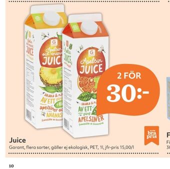 Hemköp Garant juice erbjuda