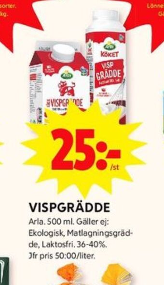 ICA Kvantum Arla vispgrädde erbjuda