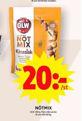 ICA Maxi Olw nötmix erbjuda