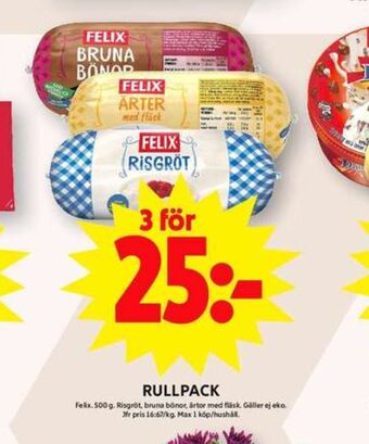 ICA Maxi Felix rullpack erbjuda