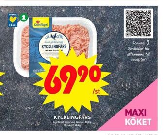 ICA Maxi Kronfågel kycklingfärs erbjuda