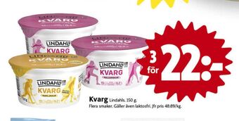 ICA Nära Lindahls kvarg erbjuda