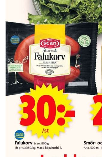 ICA Supermarket Scan falukorv erbjuda