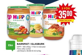 Willys Hipp barnmat erbjuda