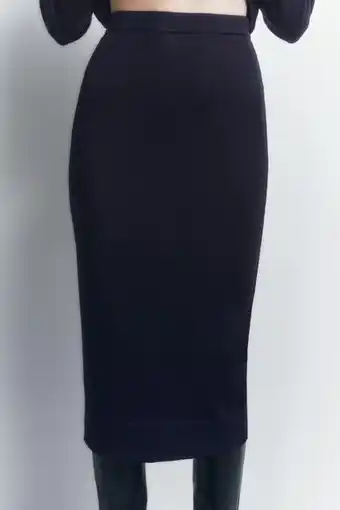 ZARA Fine knit midi skirt erbjuda