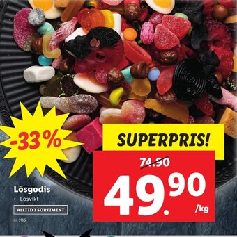 Lidl Lösgodis erbjuda