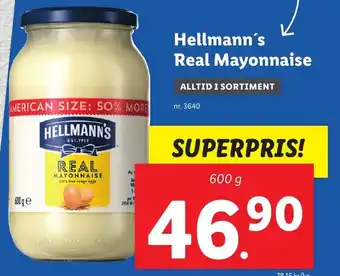 Lidl Hellmann's Real Mayonnaise erbjuda
