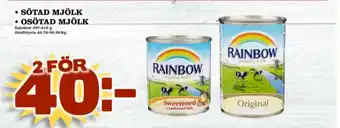 Rainbow kondenserad mjölk