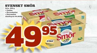 Matdax Svenskt smör erbjuda