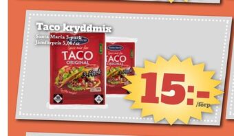 Bonum Matmarknad Taco kryddmix erbjuda
