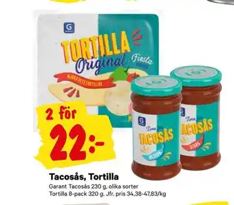 City Gross Tacosås, tortilla erbjuda