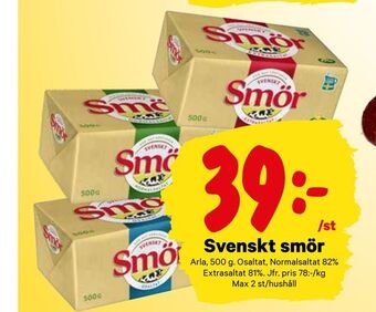 City Gross Svenskt smör erbjuda