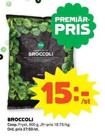 Coop Forum Broccoli erbjuda