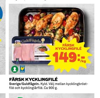 Coop Konsum Färsk kycklingfilé erbjuda