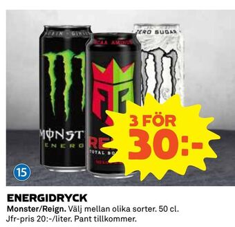 Coop Daglivs Energidryck erbjuda