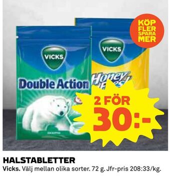 Coop Daglivs Halstabletter erbjuda