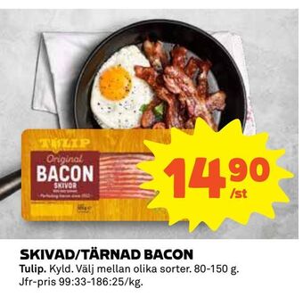 Coop Daglivs Skivad/tärnad bacon erbjuda