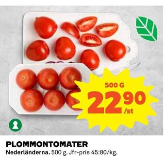 Coop Daglivs Plommontomater erbjuda