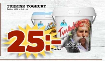 Din Mat Turkisk yoghurt erbjuda