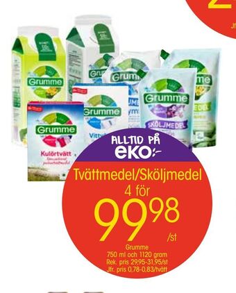 EKO Tvättmedel/sköljmedel erbjuda