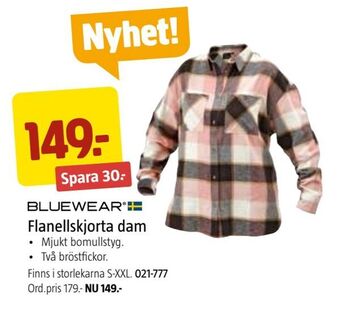 Jula Flanellskjorta dam erbjuda