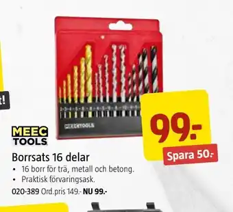 Jula Borrsats 16 delar erbjuda