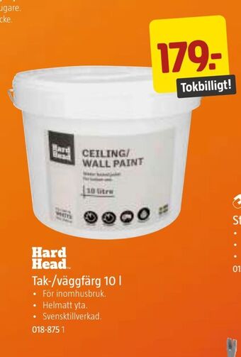Jula Tak-/väggfärg 10 l erbjuda