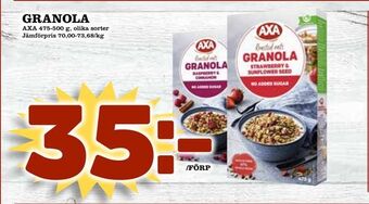 Matdax Granola erbjuda