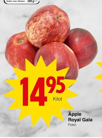 Matöppet Äpple royal gala erbjuda