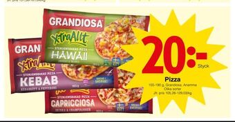 Matöppet Pizza erbjuda
