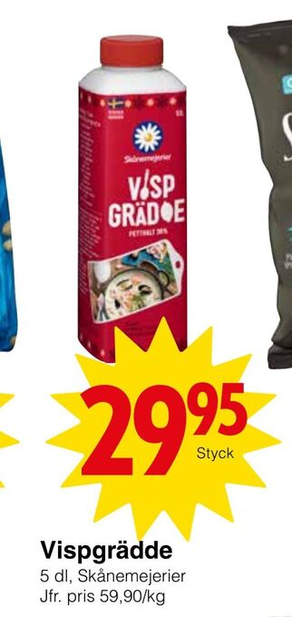 Matöppet Vispgrädde erbjuda