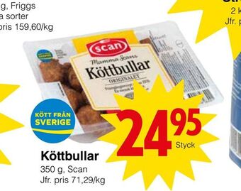 Matöppet Köttbullar erbjuda