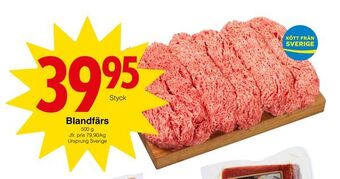 Matöppet Blandfärs erbjuda