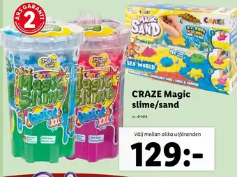 Lidl Craze Magic Slime/sand erbjuda