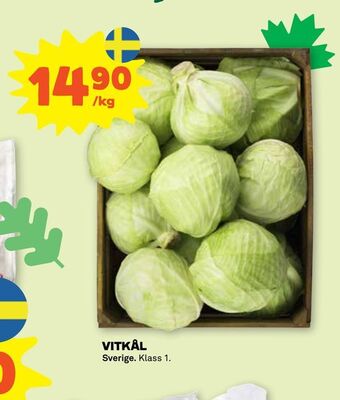 Stora Coop Vitkål erbjuda