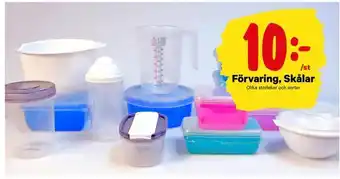 Förvaring, skålar