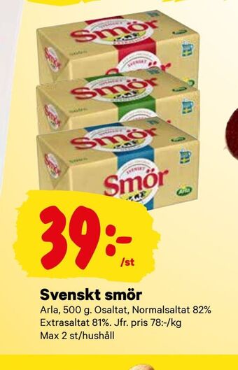 City Gross Svenskt smör erbjuda