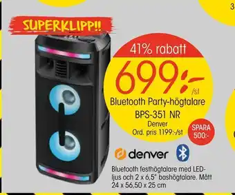 Bluetooth party-högtalare bps-351 nr