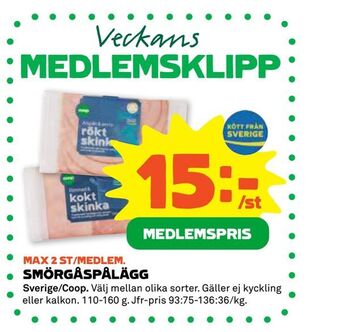Stora Coop Smörgåspålägg erbjuda