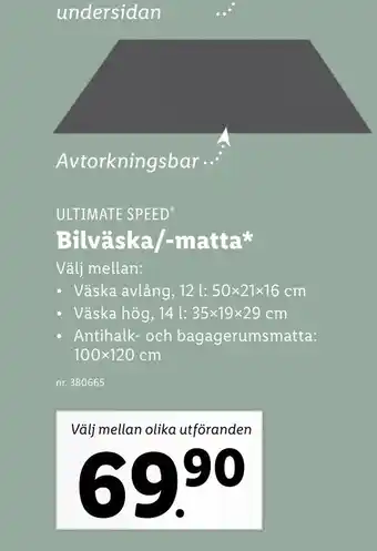 Lidl Bilväska/-Matta erbjuda