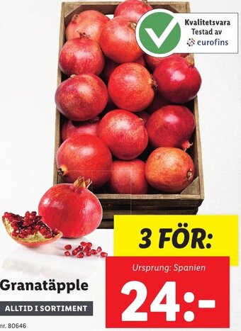 Lidl Granatäpple erbjuda