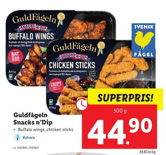 Lidl Guldfågeln Snacks n'Dip erbjuda