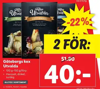 Lidl Göteborgs Kex Utvalda erbjuda