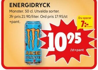 ICA Kvantum Energidryck erbjuda