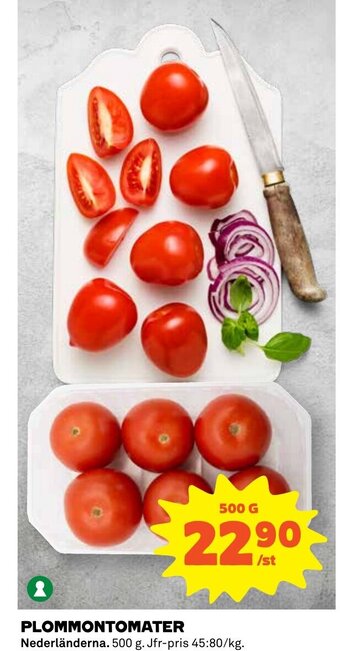 Coop Plommontomater erbjuda