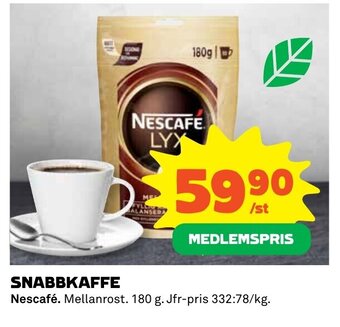 Coop Snabbkaffe Nescafé erbjuda