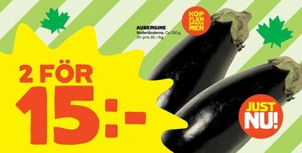 Coop Aubergine erbjuda