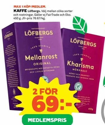 Coop Kaffe erbjuda