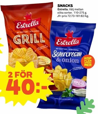 Coop Snacks Estrella erbjuda