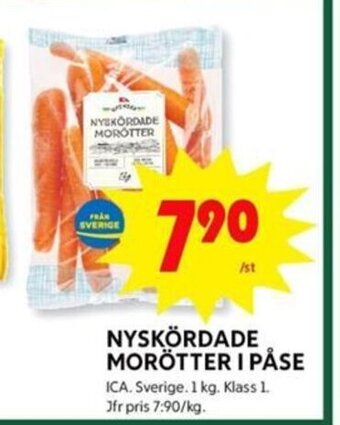 ICA Kvantum Nyskördade Morötter i Påse erbjuda